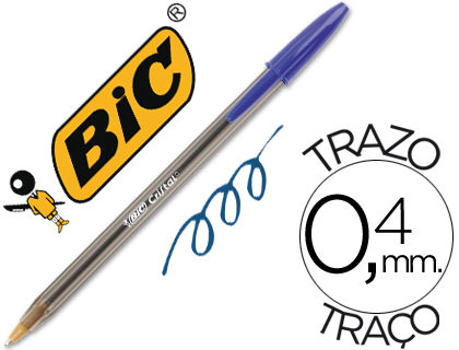 Bolígrafo Bic Cristal azul